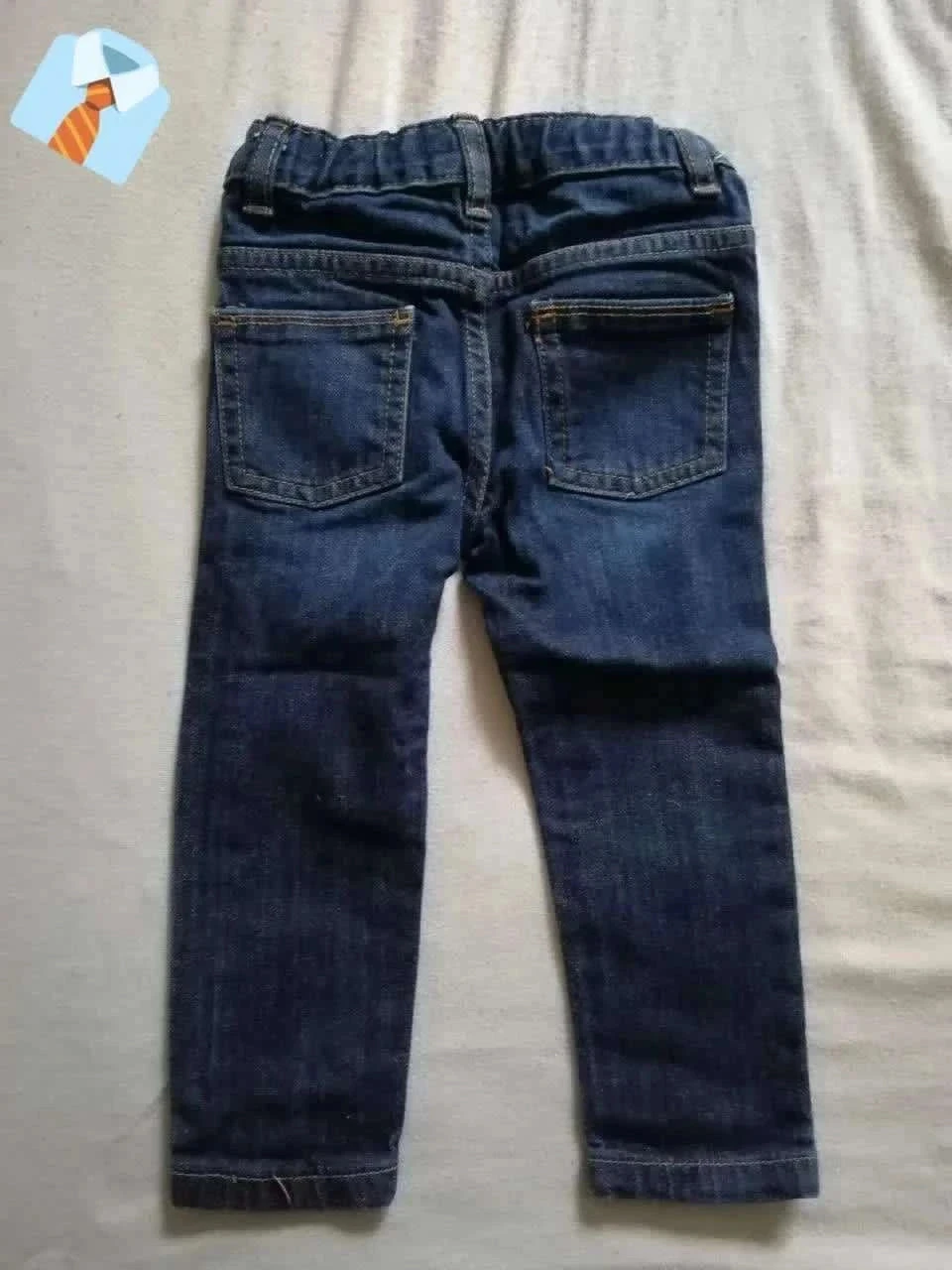 Kimbaloo Jean Bébé 24 mois Marine Bon état Denim confortável – photo 2